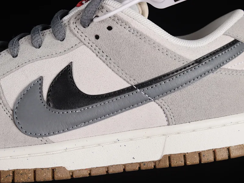 All categories Nk SB Dunk series Nk SB Dunk Low low-top sneakers Nk SB Dunk Low "85" black and gray double hook SB low-top sports and leisure sneakers DO9457-114